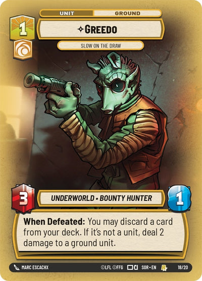 Greedo - Slow on the Draw (18/20) (Spark of Rebellion: Weekly Play Promos)
