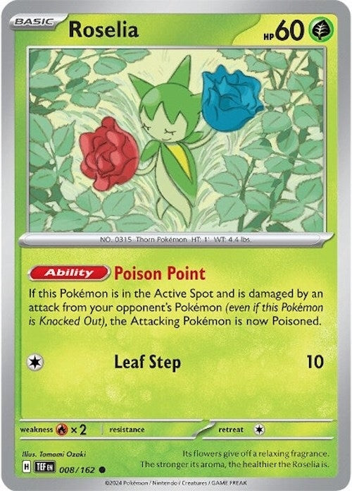 Image for Roselia (008/162) [SV05: Temporal Forces] - Pokemon