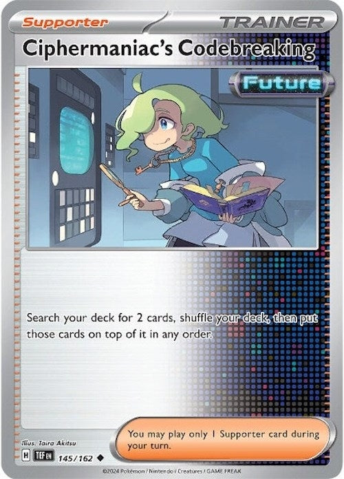 Image for Ciphermaniac's Codebreaking (145/162) [SV05: Temporal Forces] - Pokemon