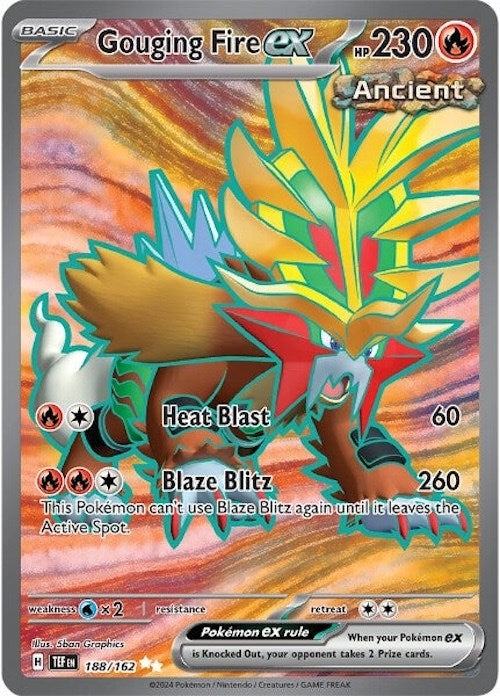 Image for Gouging Fire ex (188/162) [SV05: Temporal Forces] - Pokemon