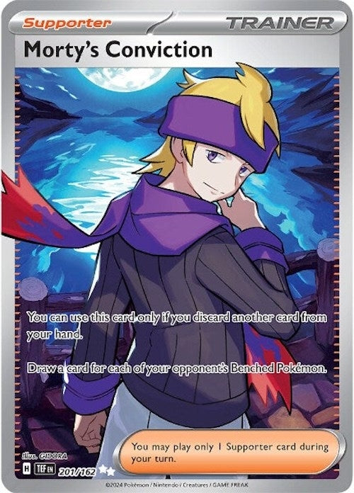 Image for Morty's Conviction (201/162) [SV05: Temporal Forces] - Pokemon