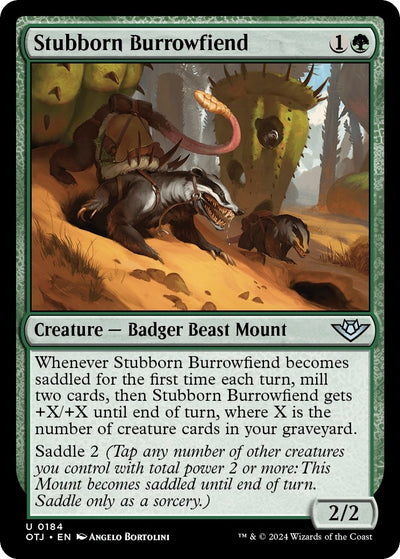 Stubborn Burrowfiend (184) (Outlaws of Thunder Junction)