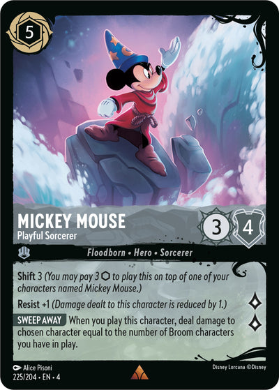 Mickey Mouse - Playful Sorcerer (225/204) (225/204) (Illumineer's Quest: Deep Trouble)