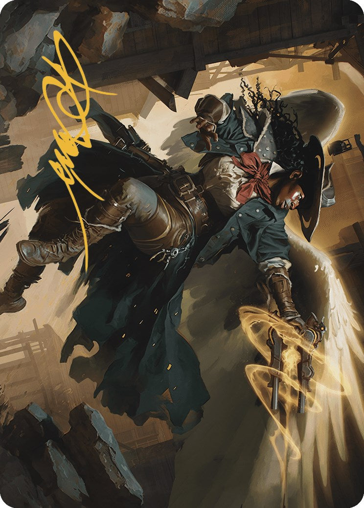 Archangel of Tithes Art Card (Gold-Stamped Signature) (1) [Outlaws of Thunder Junction]