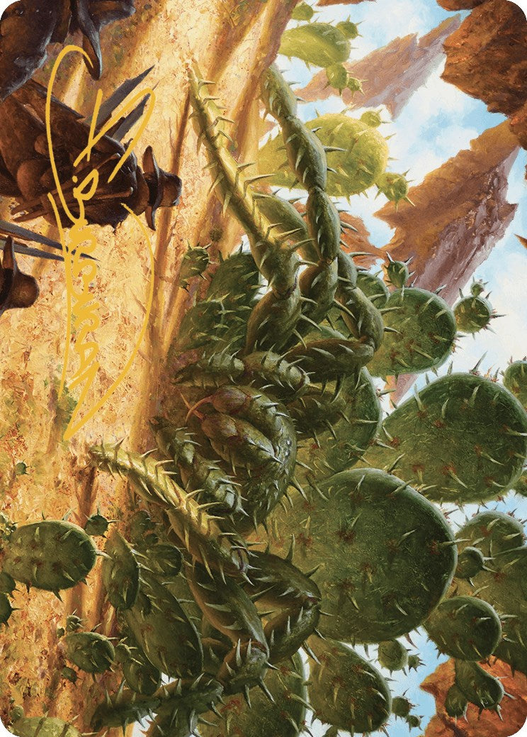 Cactarantula Art Card (Gold-Stamped Signature) (12) [Outlaws of Thunder Junction]