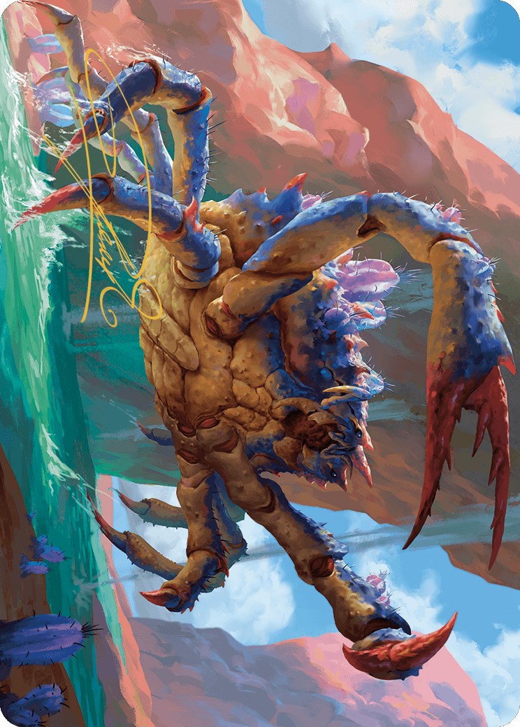 Canyon Crab Art Card (Gold-Stamped Signature) (4) [Outlaws of Thunder Junction]