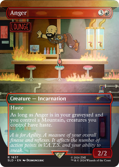 Anger (Rainbow Foil) (1637) (Secret Lair Drop Series)