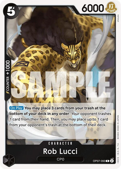 Rob Lucci (093) (OP07-093) (500 Years in the Future)