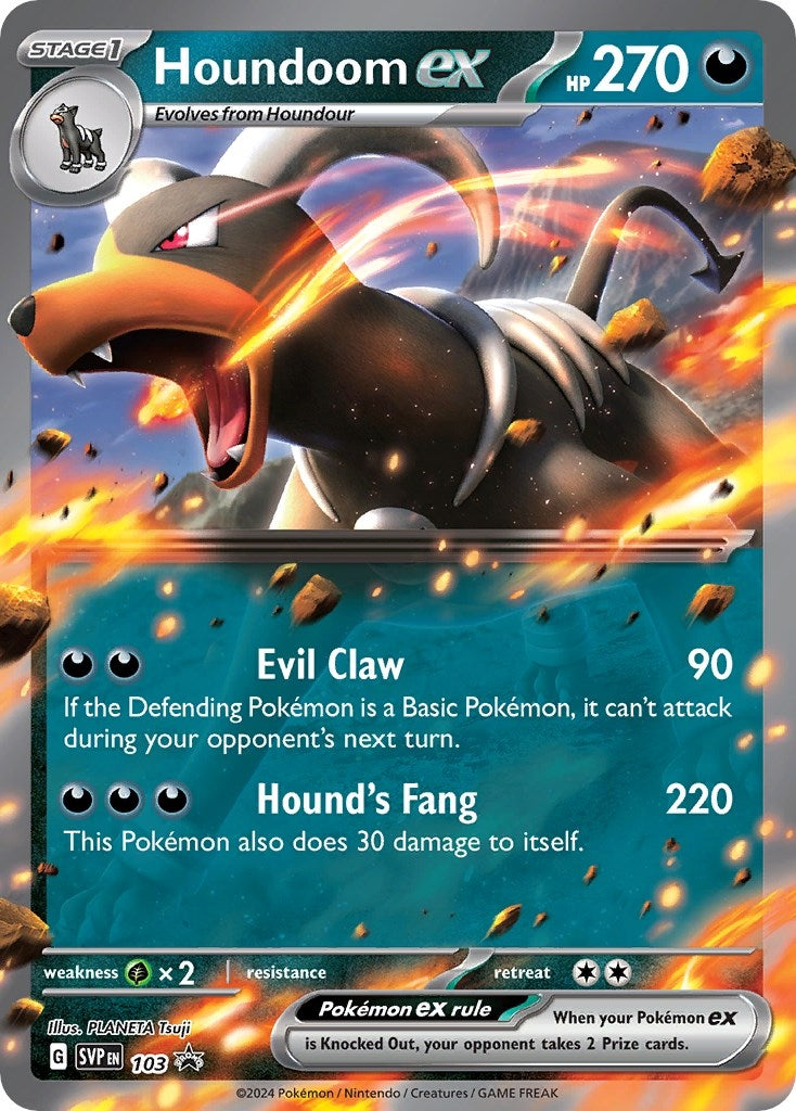 Image for Houndoom ex - 103 (103) [SV: Scarlet & Violet Promo Cards] - Pokemon