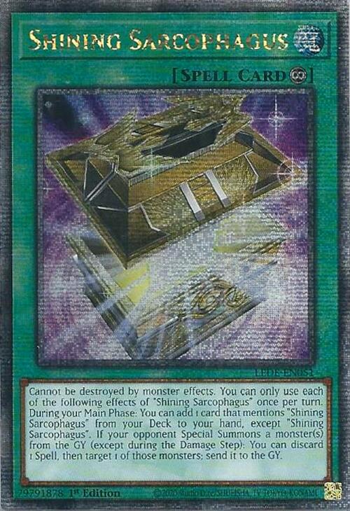 Shining Sarcophagus (Quarter Century Secret Rare) [LEDE-EN051] Quarter Century Secret Rare