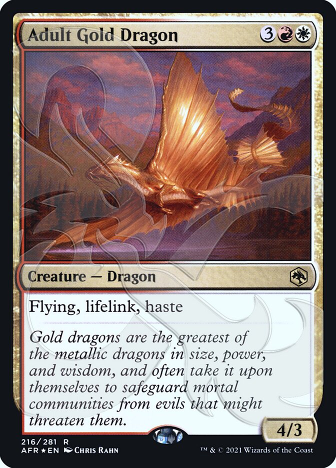 Adult Gold Dragon (216) [AFR Ampersand Promos]