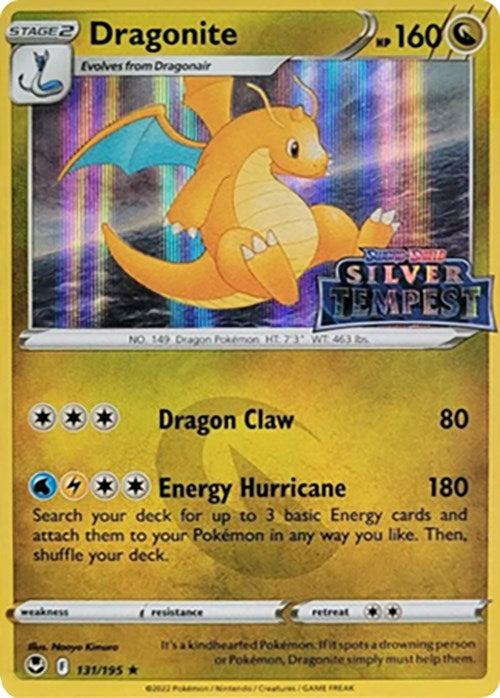 Image for Dragonite (Silver Tempest Stamped) (131/195) [SWSH: Sword & Shield Promo Cards] - Pokemon