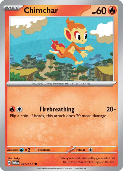 Chimchar (031/167) (SV06: Twilight Masquerade)