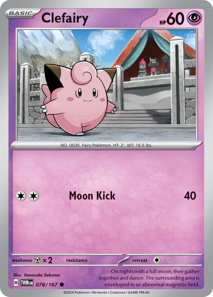 Image for Clefairy (078/167) [SV06: Twilight Masquerade] - Pokemon
