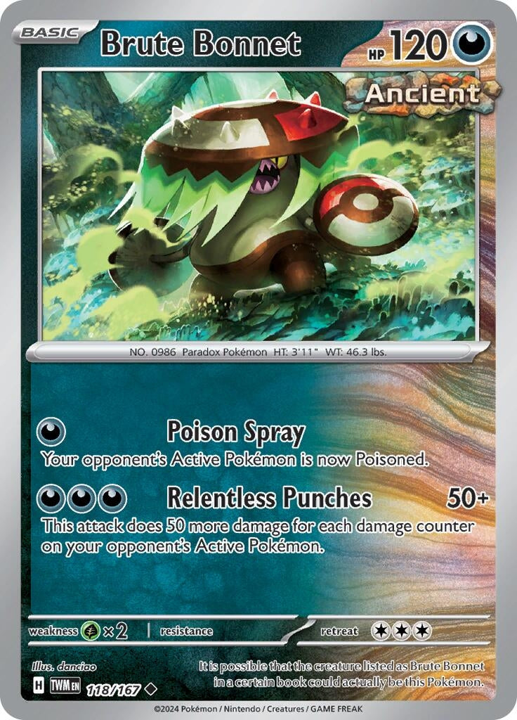 Image for Brute Bonnet (118/167) [SV06: Twilight Masquerade] - Pokemon