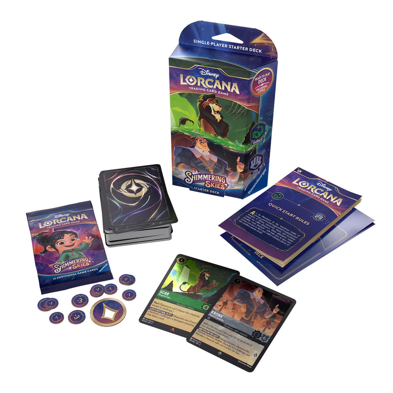 Disney Lorcana: Shimmering Skies - Starter Deck (Emerald & Steel)