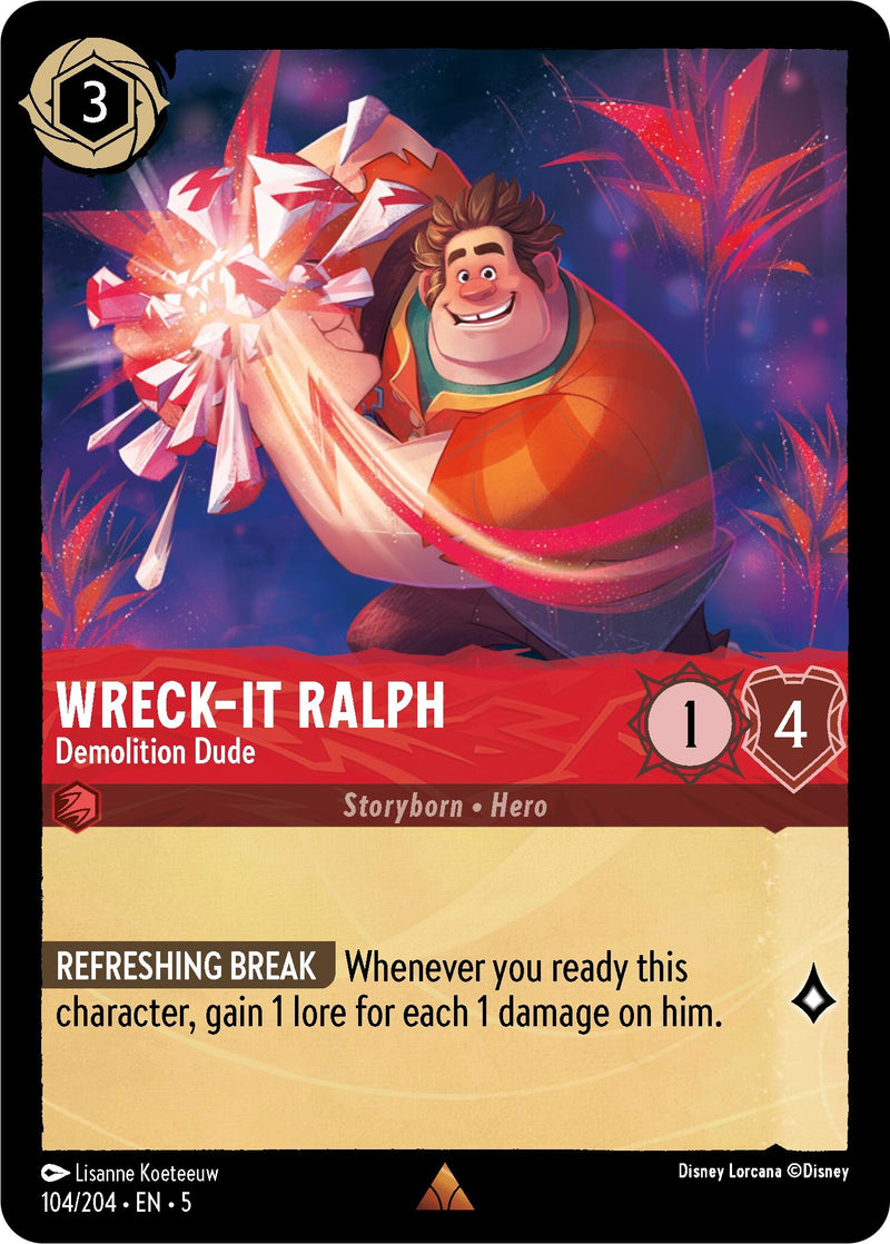 Image for Wreck-It Ralph - Demolition Dude (104/204) [Shimmering Skies] - Disney Lorcana