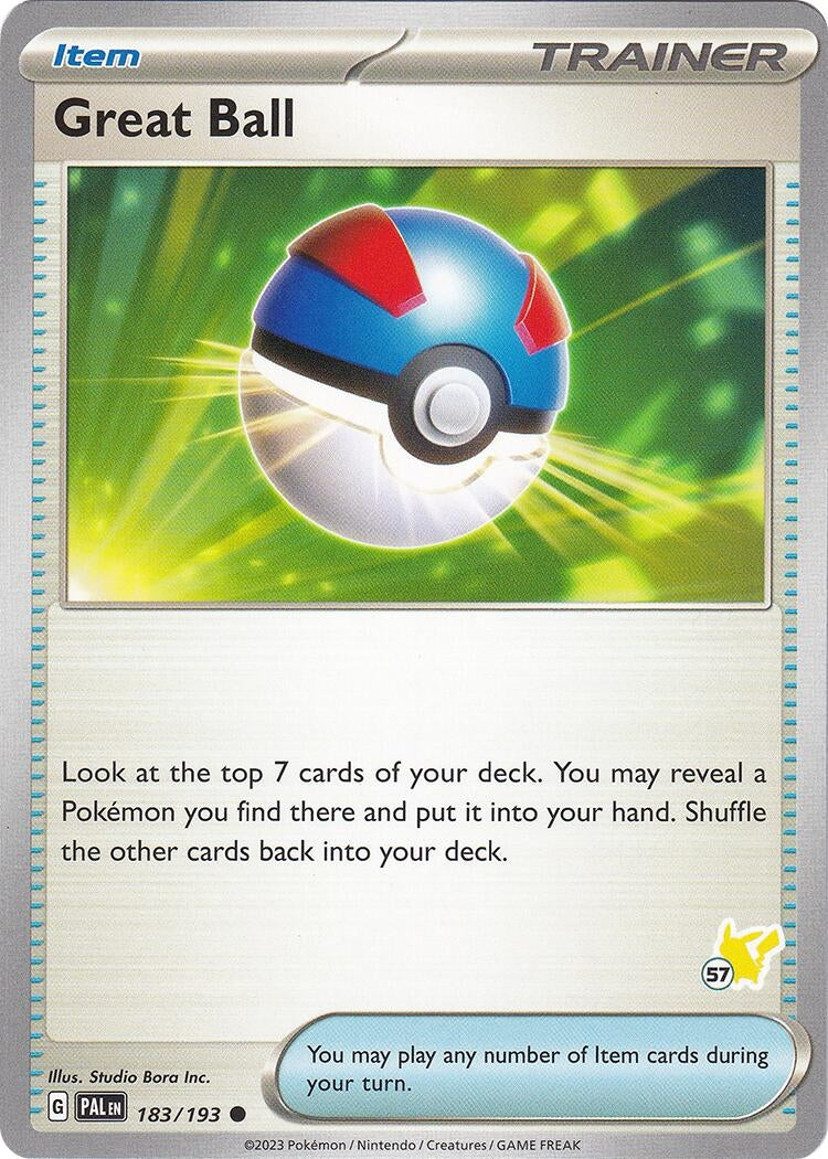 Image for Great Ball - Pikachu 57 (183/193) [Battle Academy 2024] - Pokemon