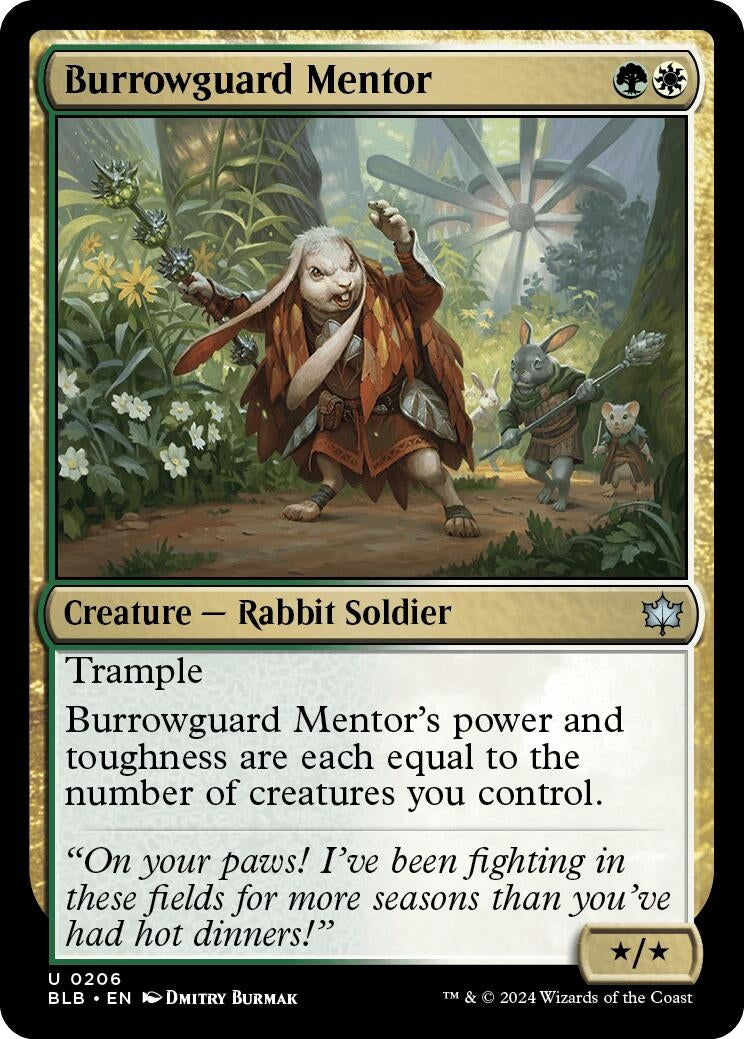 Burrowguard Mentor (206) (Bloomburrow)