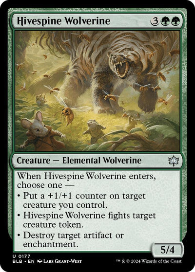 Hivespine Wolverine (177) (Bloomburrow)