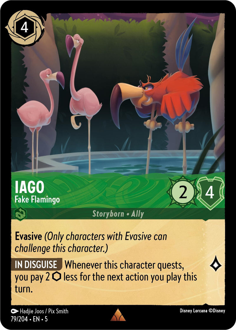 Image for Iago - Fake Flamingo (79/204) [Shimmering Skies] - Disney Lorcana