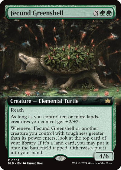 Fecund Greenshell (Extended Art) [Bloomburrow]