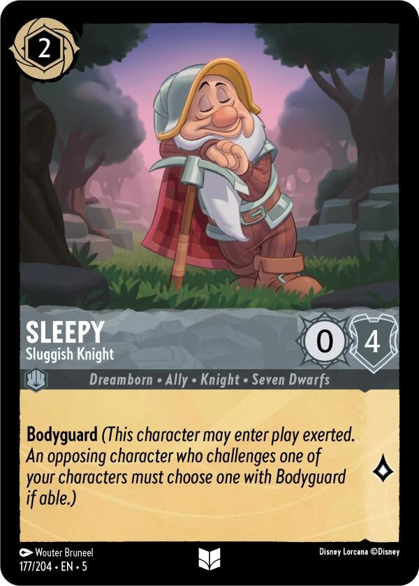 Image for Sleepy - Sluggish Knight (177/204) [Shimmering Skies] - Disney Lorcana