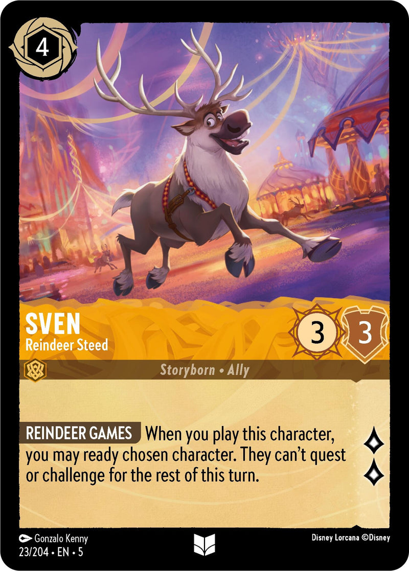 Image for Sven - Reindeer Steed (23/204) [Shimmering Skies] - Disney Lorcana