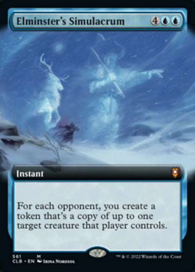 Elminster's Simulacrum (Extended Art) (561) (Commander Legends: Battle for Baldur's Gate)