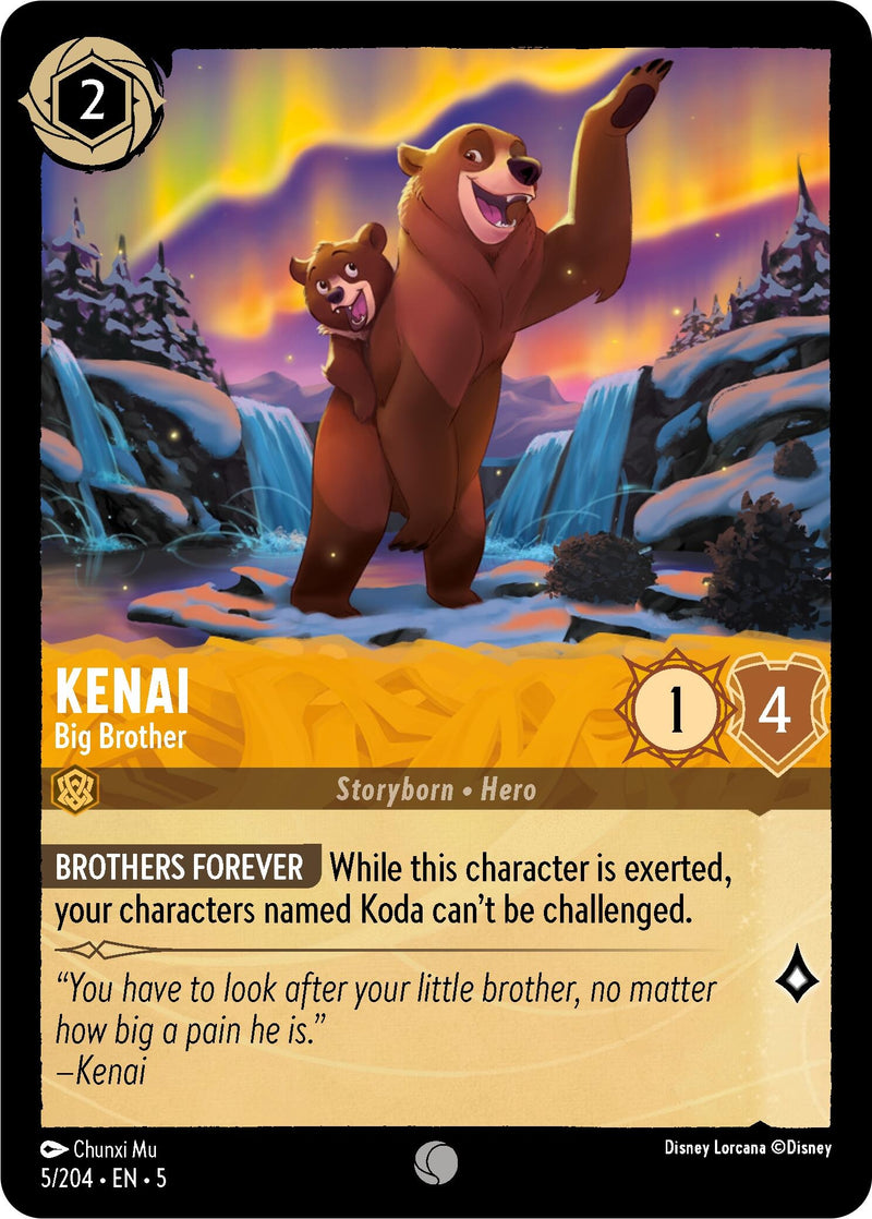 Image for Kenai - Big Brother (5/204) [Shimmering Skies] - Disney Lorcana
