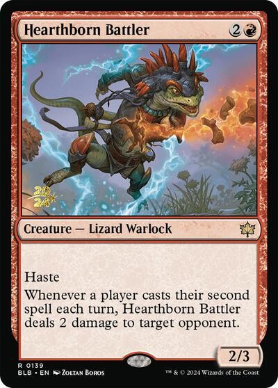 Hearthborn Battler [Bloomburrow Prerelease Promos]