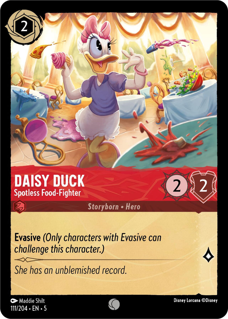 Image for Daisy Duck - Spotless Food-Fighter (111/204) [Shimmering Skies] - Disney Lorcana