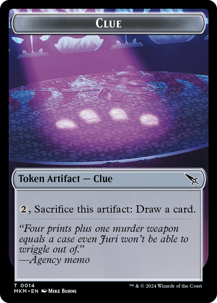 Clue (0014) // A 0041 Double-Sided Token (14 // 41) [Murders at Karlov Manor]