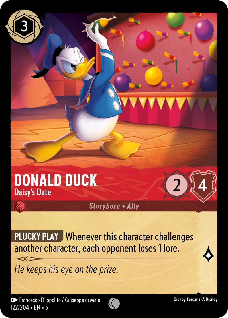 Image for Donald Duck - Daisy's Date (122/204) [Shimmering Skies] - Disney Lorcana