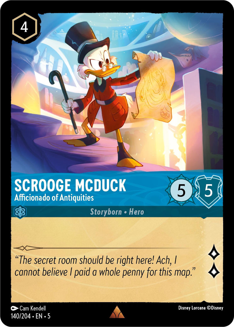 Image for Scrooge McDuck - Afficionado of Antiquities (140/204) [Shimmering Skies] - Disney Lorcana