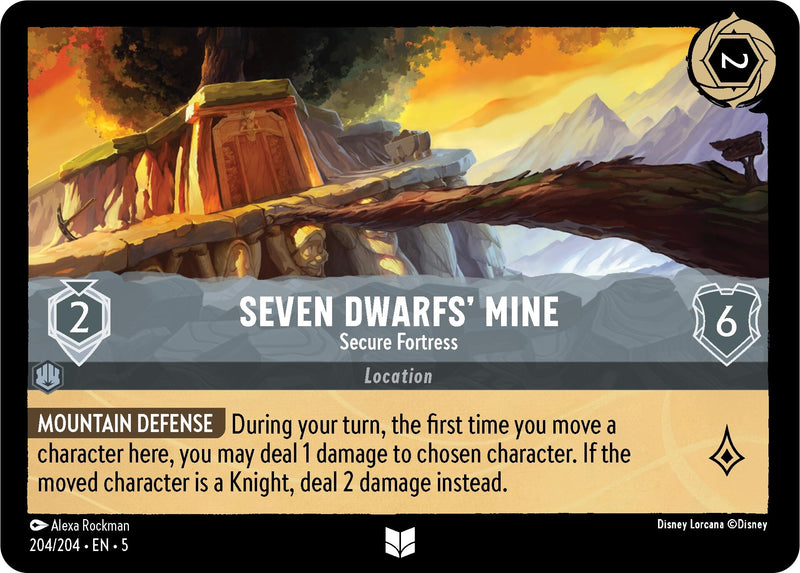 Image for Seven Dwarfs' Mine - Secure Fortress (204/204) [Shimmering Skies] - Disney Lorcana