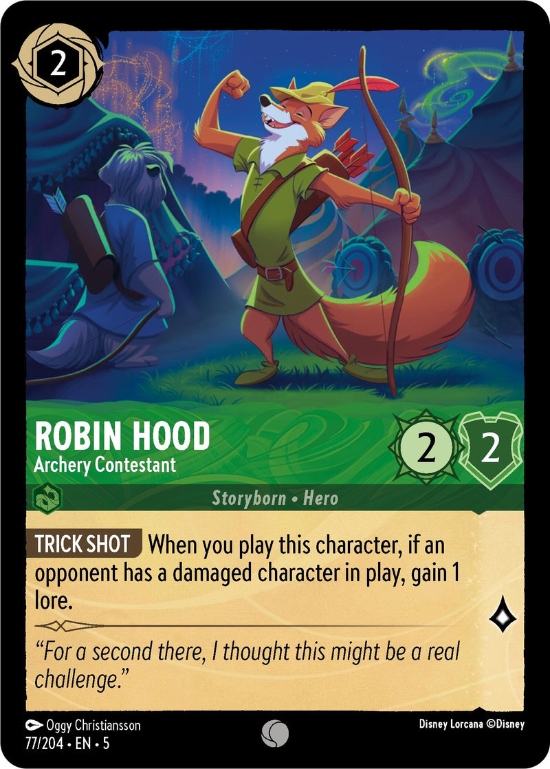 Image for Robin Hood - Archery Contestant (77/204) [Shimmering Skies] - Disney Lorcana