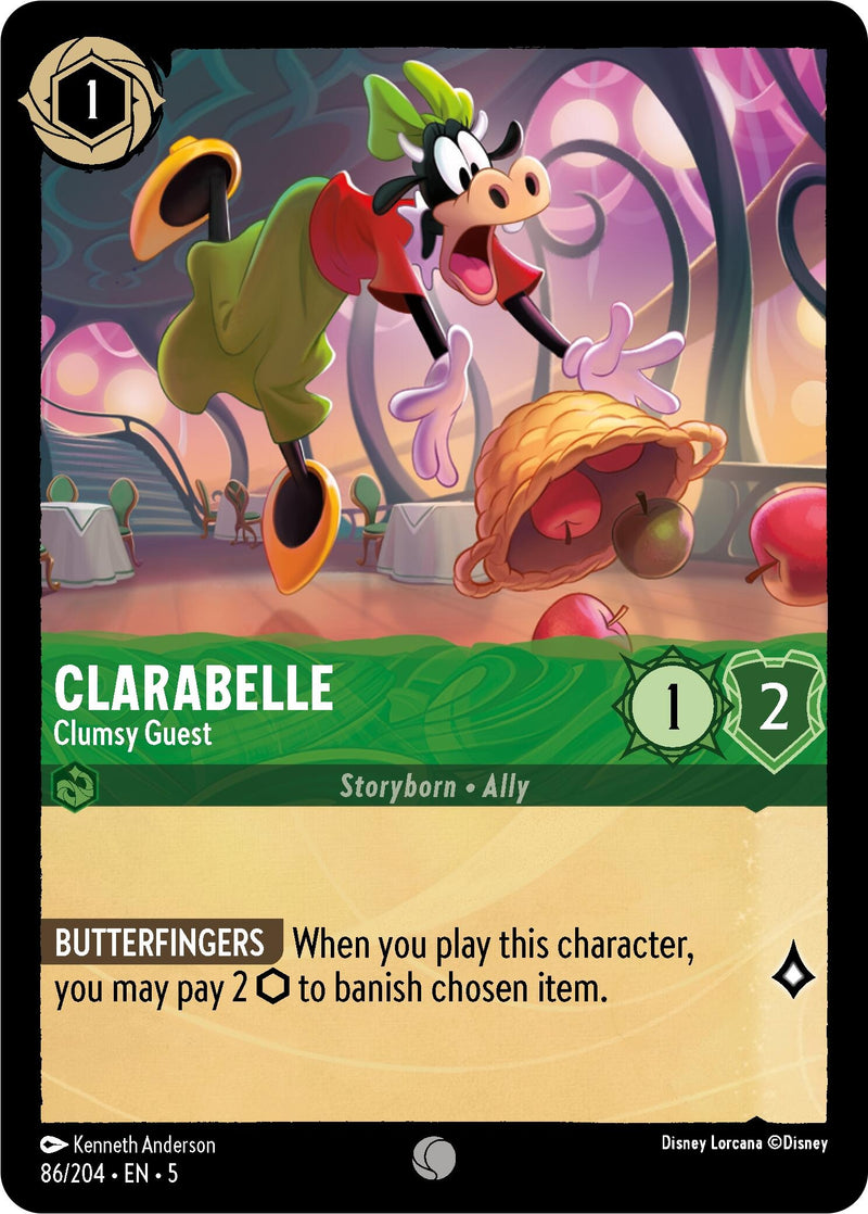 Image for Clarabelle - Clumsy Guest (86/204) [Shimmering Skies] - Disney Lorcana
