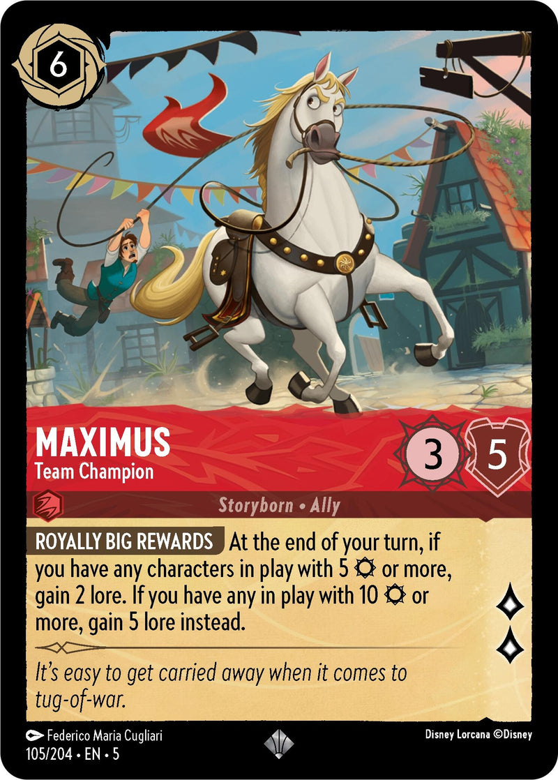 Image for Maximus - Team Champion (105/204) [Shimmering Skies] - Disney Lorcana
