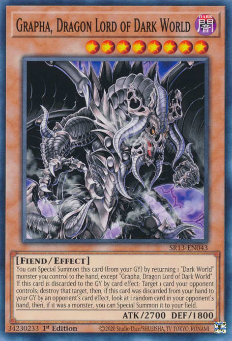 Grapha, Dragon Lord of Dark World (SR13-EN043) (Structure Deck: Dark World)