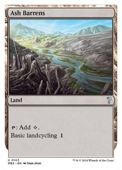 Ash Barrens (White Border) (103) (Mystery Booster 2)