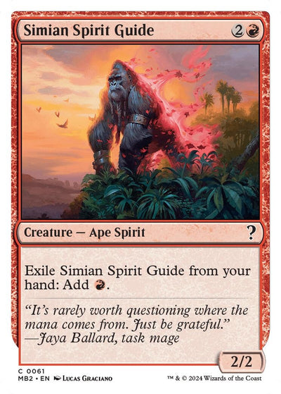 Simian Spirit Guide (White Border) (61) (Mystery Booster 2)