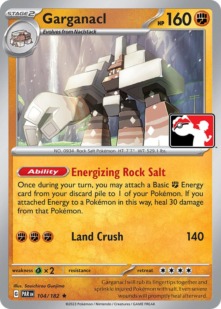 Image for Garganacl (104/182) [Prize Pack Series Cards] - Pokemon