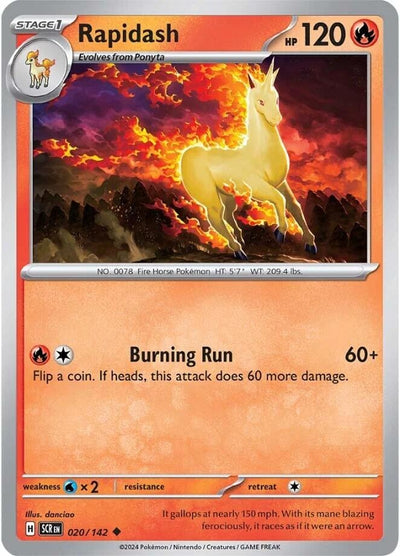 Rapidash (020/142) (SV07: Stellar Crown)