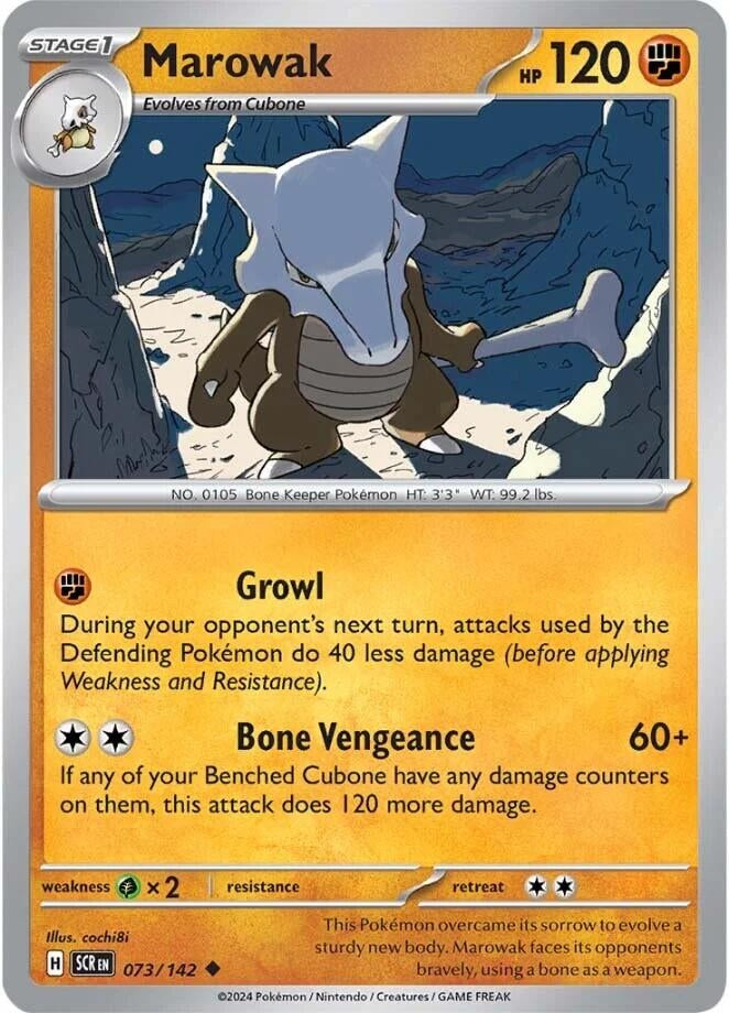 Image for Marowak (073/142) [SV07: Stellar Crown] - Pokemon