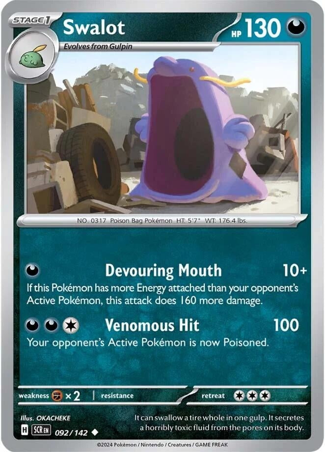 Image for Swalot (092/142) [SV07: Stellar Crown] - Pokemon