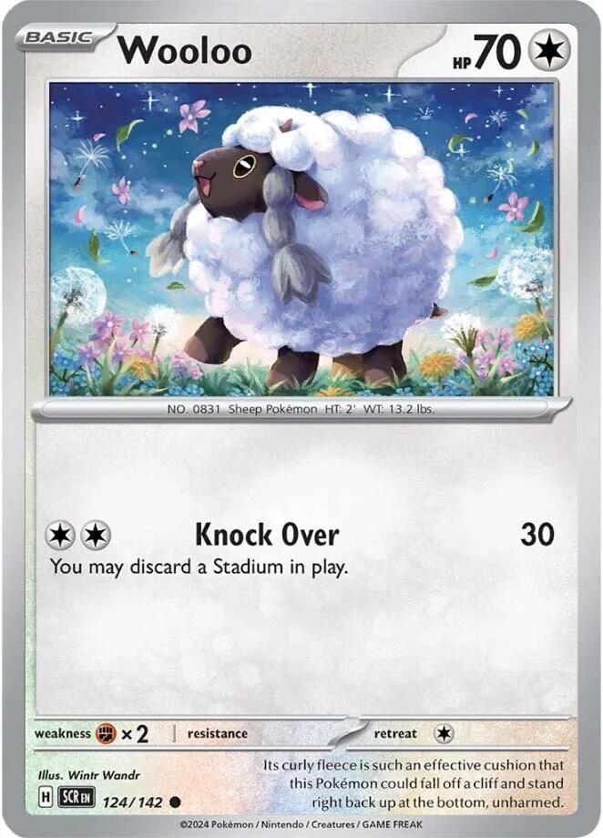 Image for Wooloo (124/142) [SV07: Stellar Crown] - Pokemon