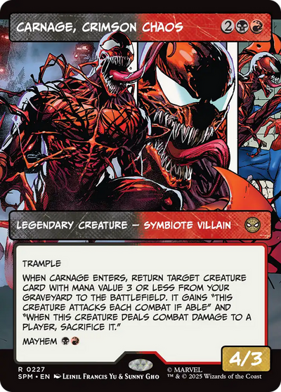 Carnage, Crimson Chaos (Borderless) (227) (Marvel's Spider-Man)