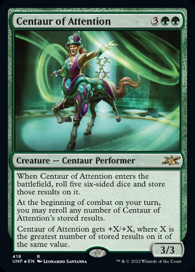 Centaur of Attention (Galaxy Foil) (418) [Unfinity]