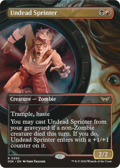 Undead Sprinter (Borderless) [Duskmourn: House of Horror]